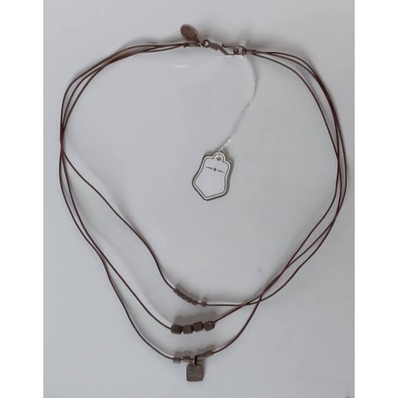 Vintage Satya 925 Signed Sterling Silver Flower Charms Layered Necklace 15-17 in - Picture 7 of 9